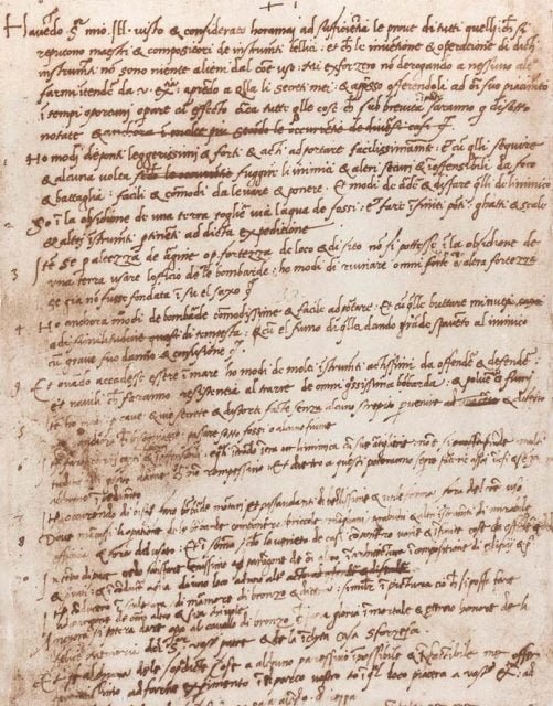 Curriculum Vitae de Leonardo da Vinci