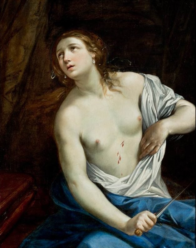 La predilección de Guido Reni por Lucrecia es sorprendente.