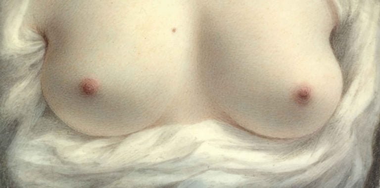 Detalle de la pintura Belleza Robada, de Sarah Goodridge (1828)